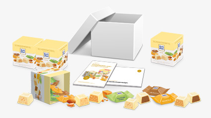Ritter Sport Schokowürfel Startpaket.