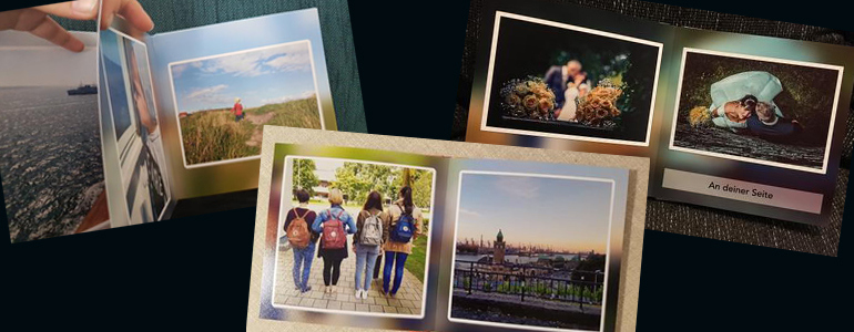 ... sodass wir die Erinnerungsstücke stolz im Freundes- und Familienkreis präsentieren können..