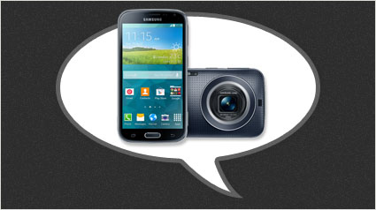 Die GALAXY K zoom in einem Satz.