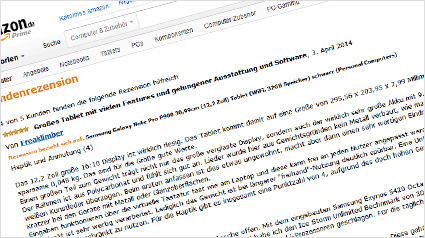 Unsere Bewertungen des Samsung Galaxy NotePro 12.2 im Internet.