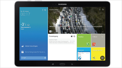 Samsung Benutzeroberfläche Content Home