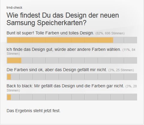 Wie findest Du das Design der neuen Samsung Speicherkarten