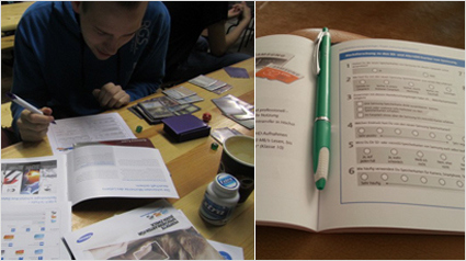 Die Marktforschungsunterlagen in unserem Samsung Speicherkarten Projekt. 