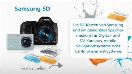 Die Samsung SD-Karte.