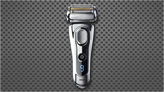Ausgestattet mit den fortschrittlichsten Technologien: der Braun Series 9 verfügt über einen SyncroSonic Scherkopf mit vier beweglichen Scherelementen