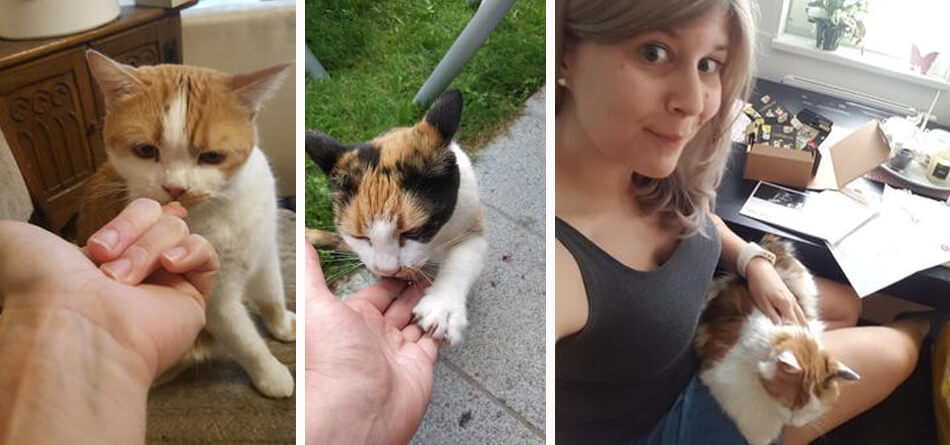 ... liebevoll direkt von der Hand ...