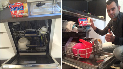 Einräumen, mit Somat Gold spülen, ausräumen - fertig.