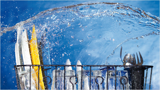 So sparst Du Zeit, Energie und Wasser, da kein zusätzlicher Spülgang notwendig ist.