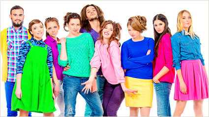 Color blocking mit Spee Color Einfach Weniger Sortieren.