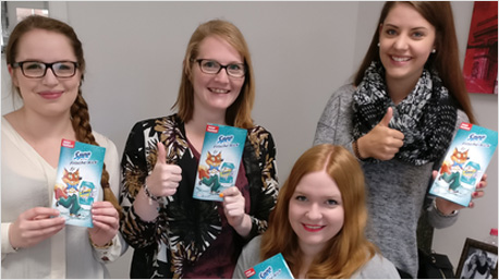 Auch die Kollegen konnten helle und weiße Wäsche wieder zum strahlen bringen.