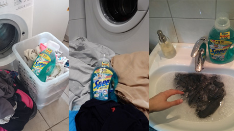 Sogleich wurden die ersten Waschberge erklommen und es ging ans Bekanntmachen ... 