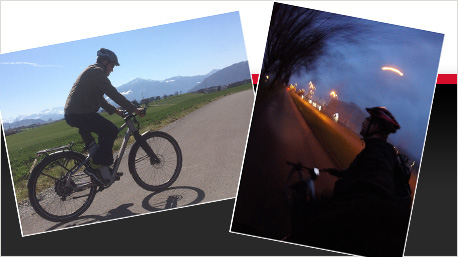 Ob bei Tageslicht oder in der Abenddämmerung - Dank toller Features sind wir mit dem e.t. immer sicher unterwegs.