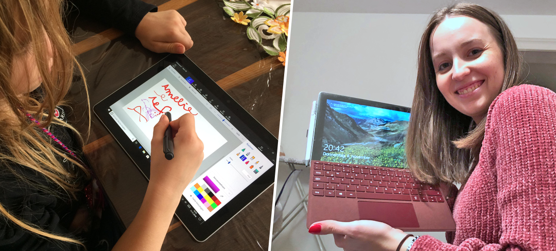 Halbzeit in unserem Projekt mit dem Microsoft Surface Go.
