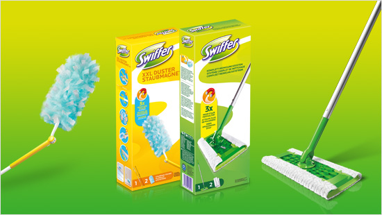 Der Swiffer XXL Staubmagnet und das Swiffer Bodenreinigungssystem schließen 3x mehr Haare und Staub ein als herkömmliche Methoden.