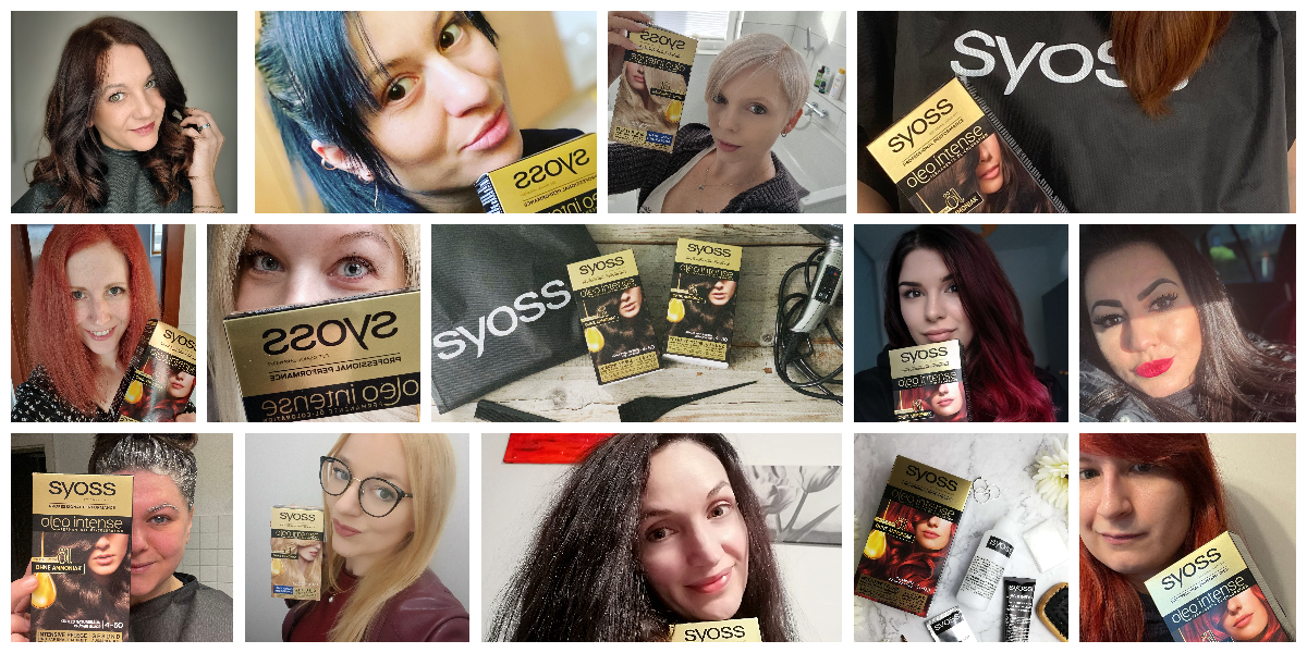 Syoss Oleo Intense Ergebniscollage