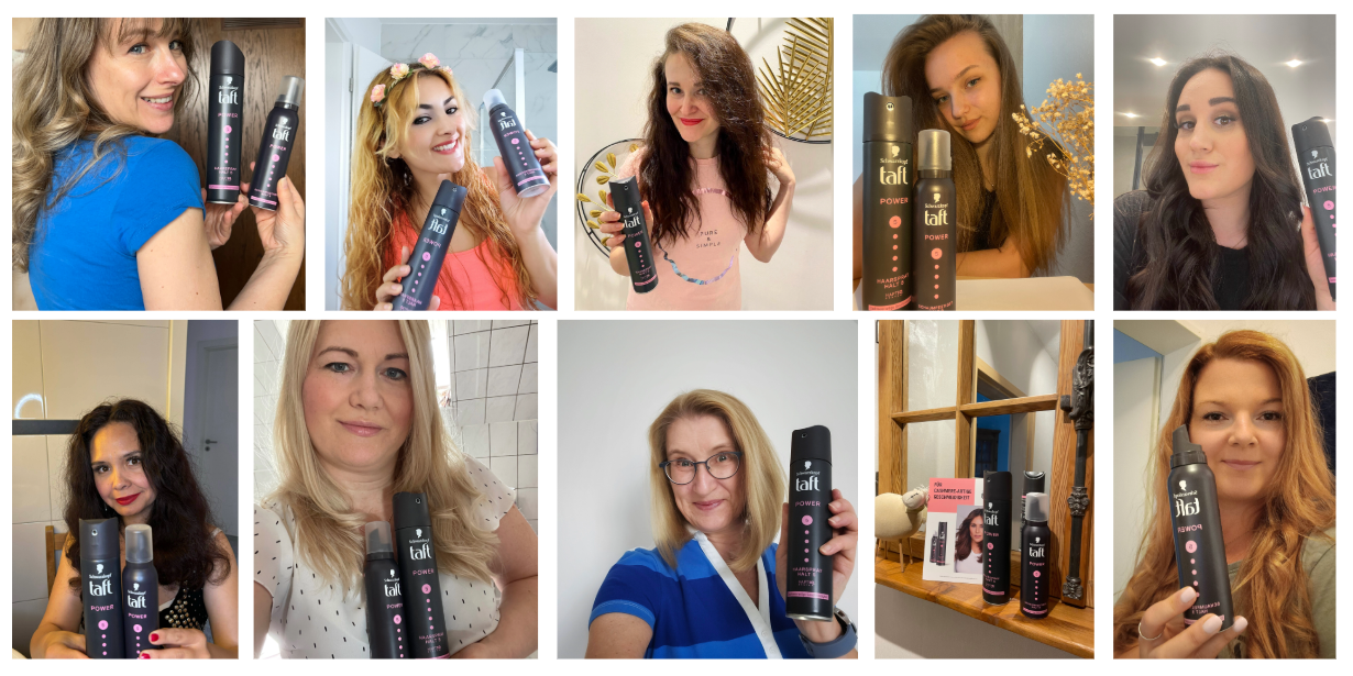 Erste Eindrücke und Aufgaben im Projekt mit den taft Power Cashmere Styling Produkten! 