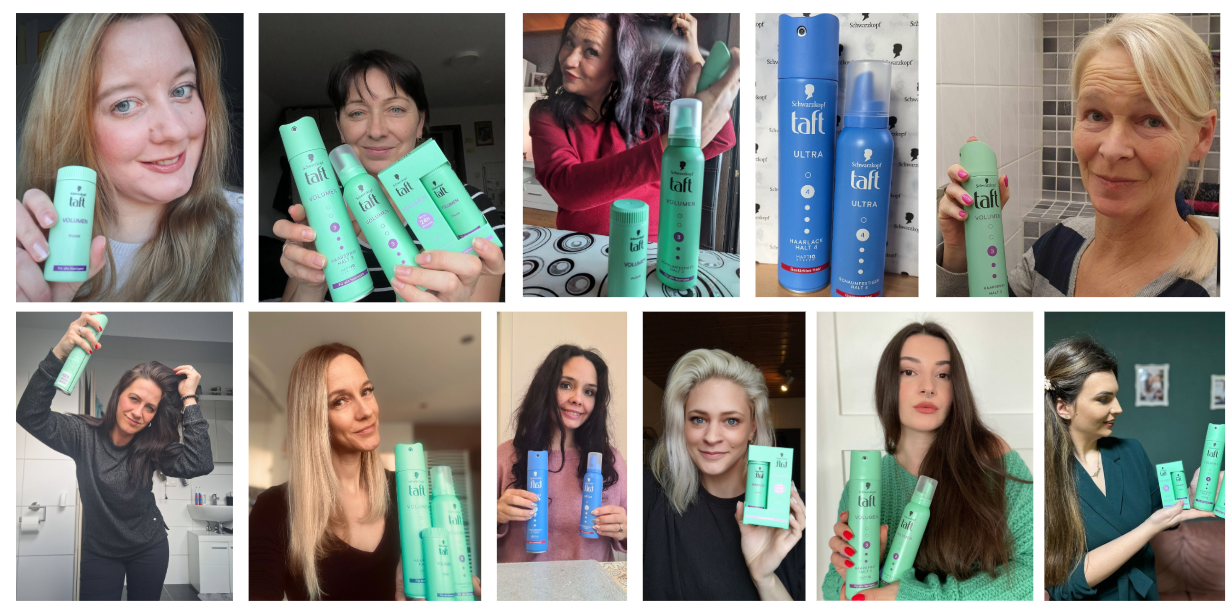 Erste Eindrücke mit den taft Volumen und Ultra Styling Produkten!