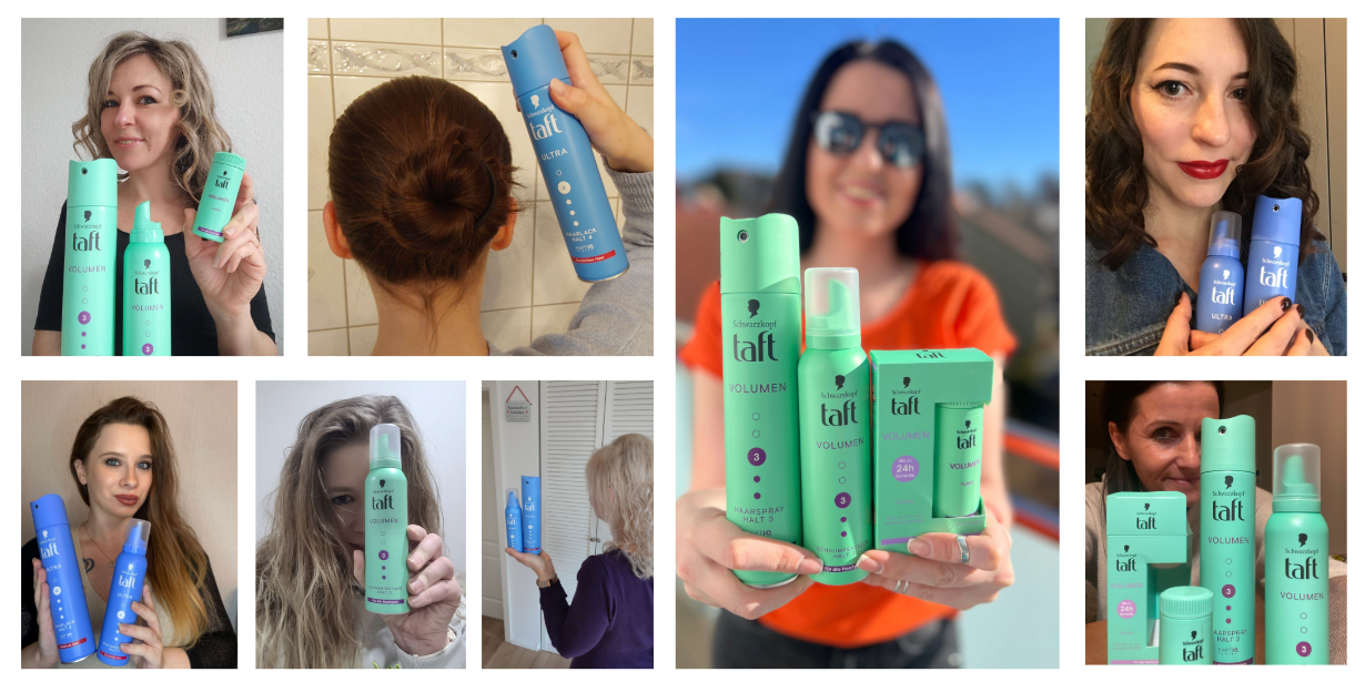 Highlights im Projekt mit den taft Styling Produkten!