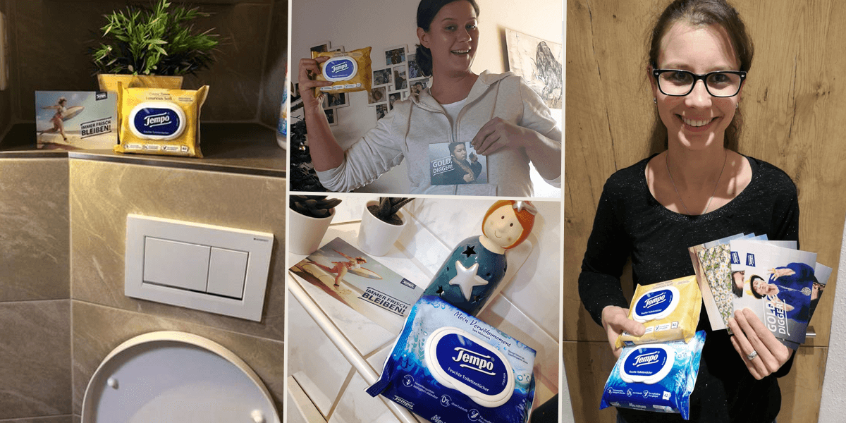 Auf in's Projektfinale mit Tempo Feuchte Toilettentücher