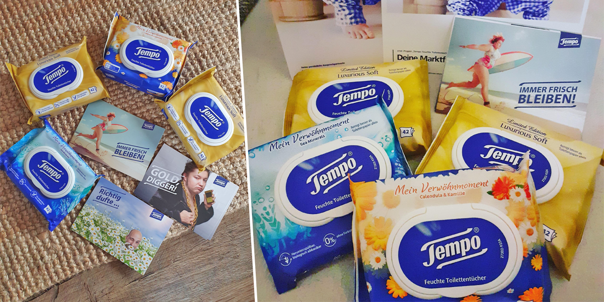 Gönn Dir eine Auszeit mit Tempo Feuchte Toilettentücher
