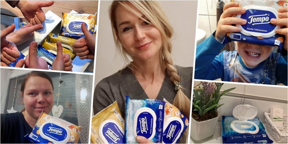 Unsere Verwöhnmomente mit Tempo Feuchte Toilettentücher