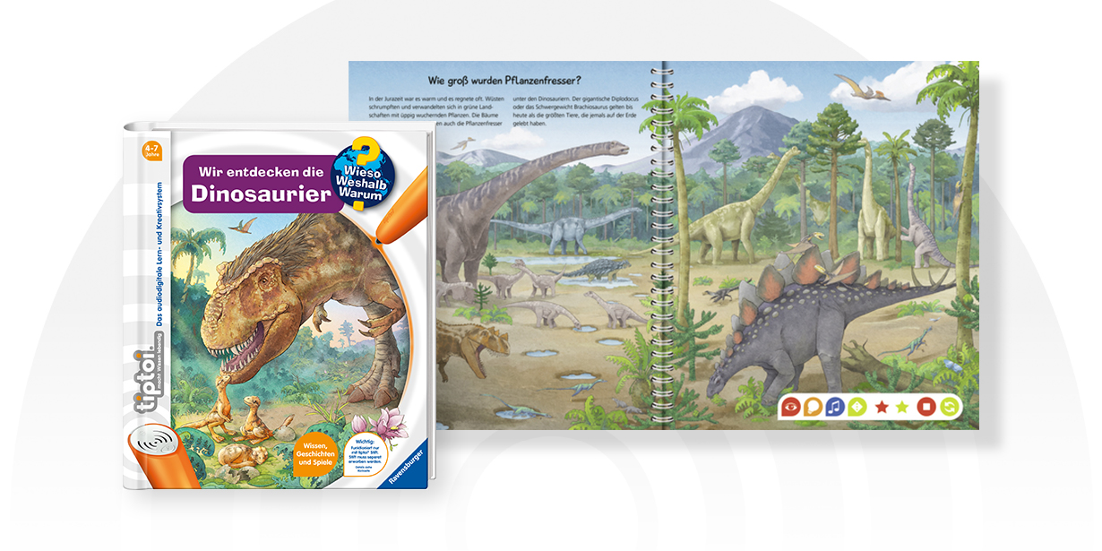 tiptoi®  Buch „Wir entdecken die Dinosaurier“
