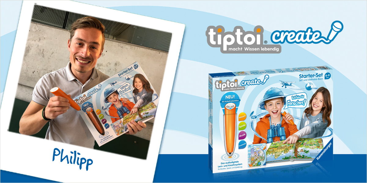Philip - unser Ansprechpartner bei Ravensburger für tiptoi® CREATE
