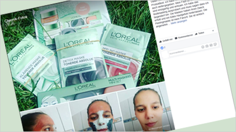 ... und trnd-Partnerin Naddl2007 lässt ihre Facebook Follower am Multi-Masking teilhaben!