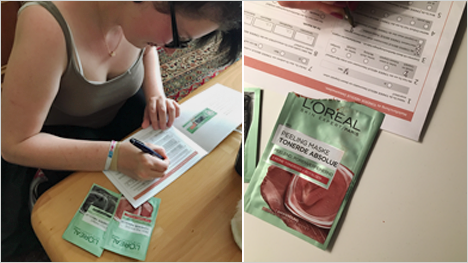 Wir werden zu Marktforschern für TONERDE ABSOLUE Detoxmasken.