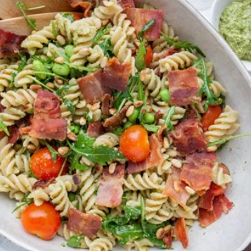 Nudelsalat mit Bacon