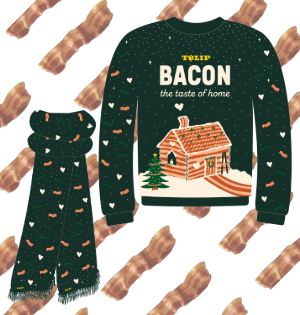 Tulip Bacon Sweater und Schal