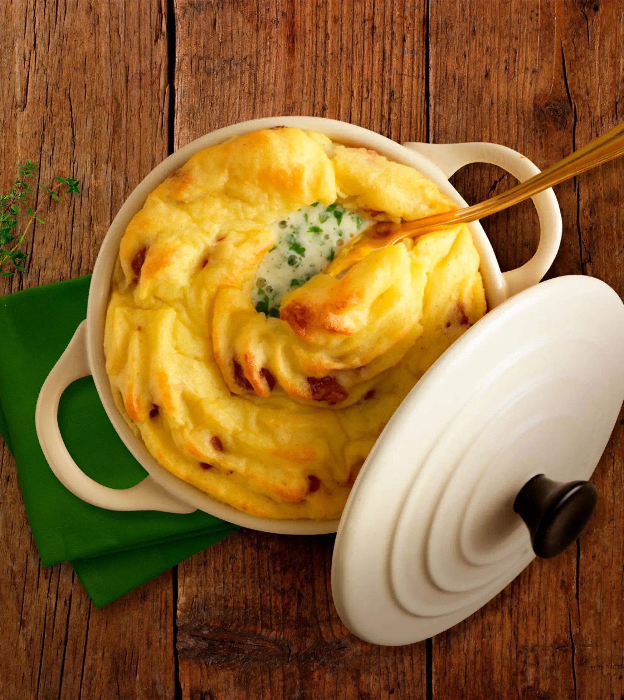 Gebackenes Kartoffelpüree