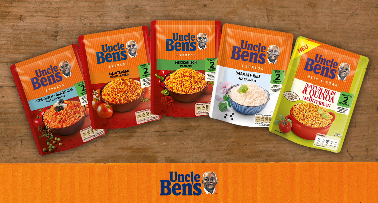 Mit dem Express-Reis bringt Uncle Ben‘s schnell und einfach genussvolle Gerichte auf den Tisch. Denn der Reis ist ...