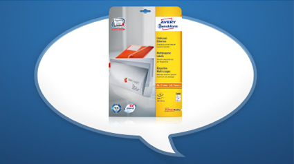 Beschreibt das Besondere an den Universal-Etiketten in einem Satz.