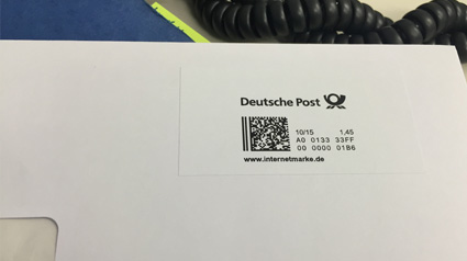 trnd-Partner kreutzi druckt praktische Briefmarken.