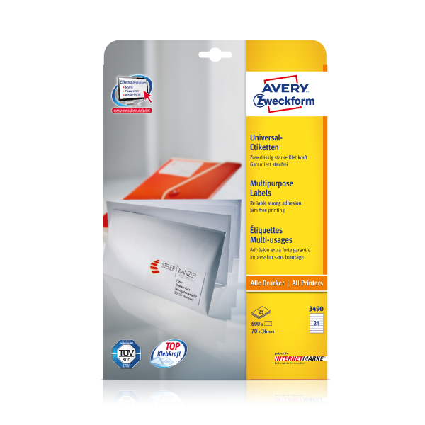Universal-Etiketten 3490