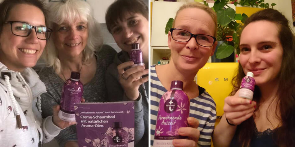 ... und machen die "Verwöhnende Auszeit" bekannt.