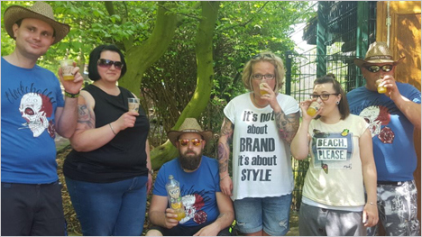 ... als Erfrischung zwischendurch beim Zoobesuch ...