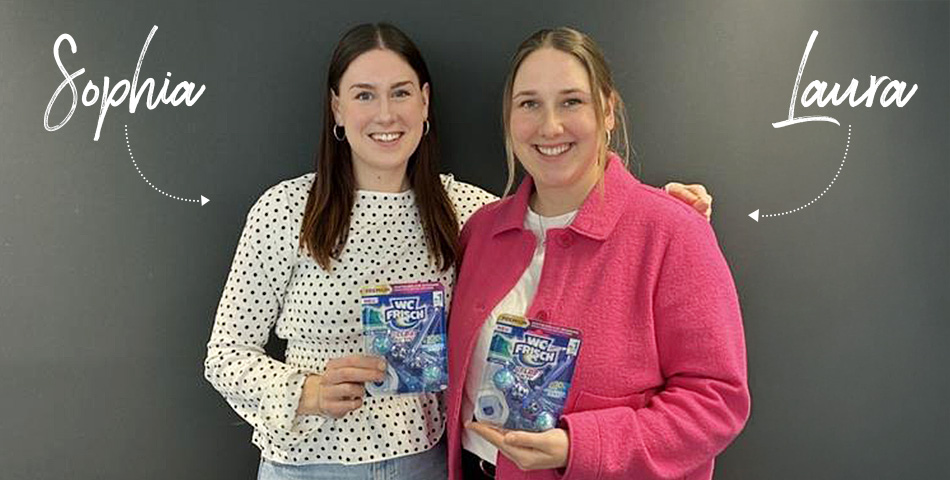 Sophia und Laura begrüßen uns zum Projekt