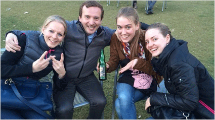 Welde Naturstoff kann man sich auch draußen bestens schmecken lassen.