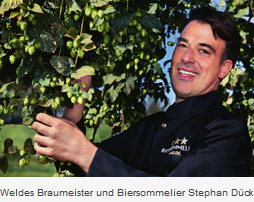 Weldes Braumeister und Biersommelier Stephan-Dück