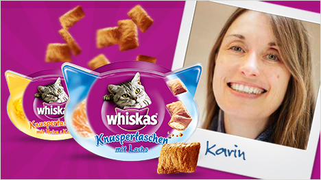 Whiskas Knuspertaschen: Unsere Ansprechpartnerin Karin.