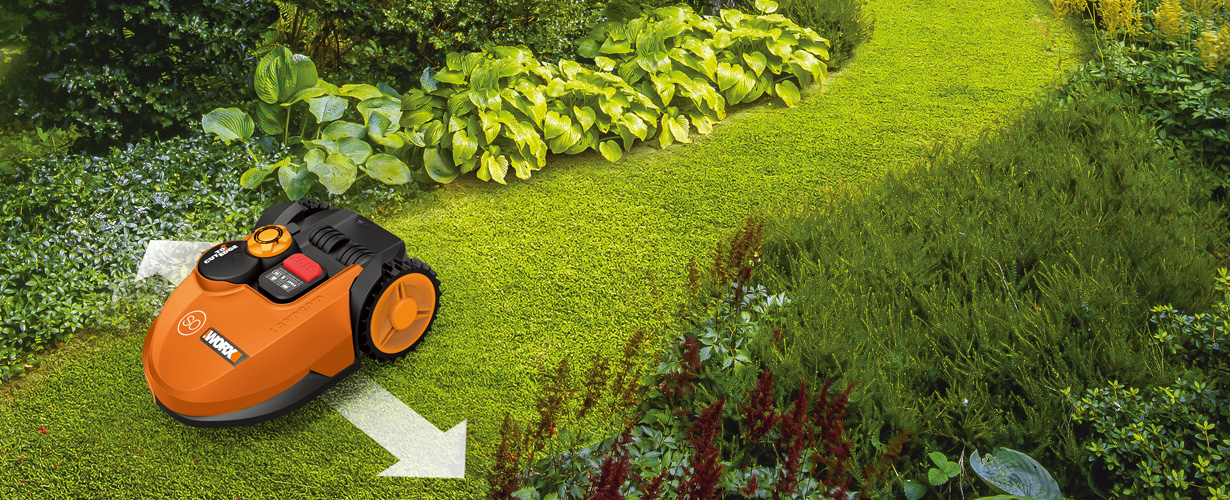 Dank seitlich platzierter Klinge und innovativer Technik arbeitet er auch zuverlässig und genau auf engen Wegen und in den spitzen Winkeln des Gartens.
