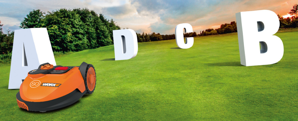 Zu bearbeitende Grünflächen können einfach in verschiedene Zonen eingeteilt werden, die der WORX Landroid nach einem individuell erstellten Zeitplan bearbeitet.