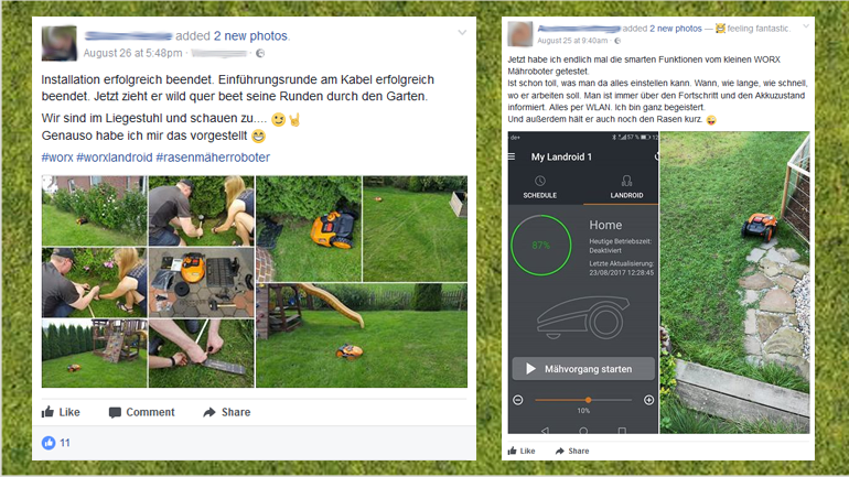 … oder Facebook, auf eigenen Blogs …