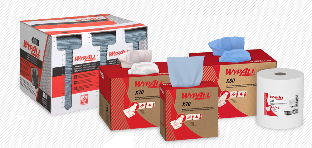 Das WypAll Sortiment im Überblick.