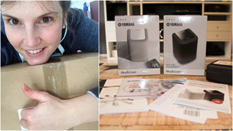 Wir haben unsere Pakete erhalten und ausgepackt ...