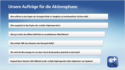 Unsere Aktionsaufträge sind da.