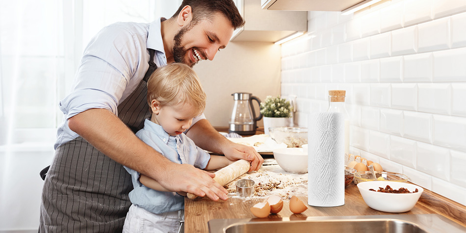 Nutzt die Haushaltstücher beim gemeinsamen Kochen und Backen und macht deutlich, wie sie kleinen und großen Herausforderungen im Alltag meistern :muscle: