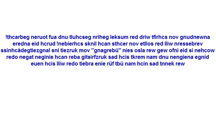 Texte Ruckwarts Schreiben